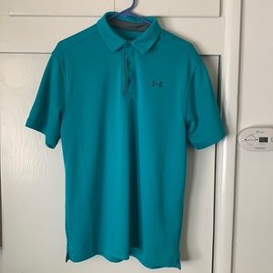 Under Armor heat gear men’s golf polo, size medium